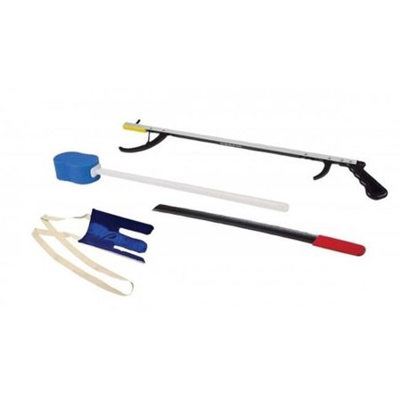 FABRICATION ENTERPRISES Fabrication Enterprises 86-0073 Hip Kit No 2 - 32 in. Reacher; Sock & Stocking Aid; 24 in. Metal Shoe Horn; Contoured Sponge 86-0073